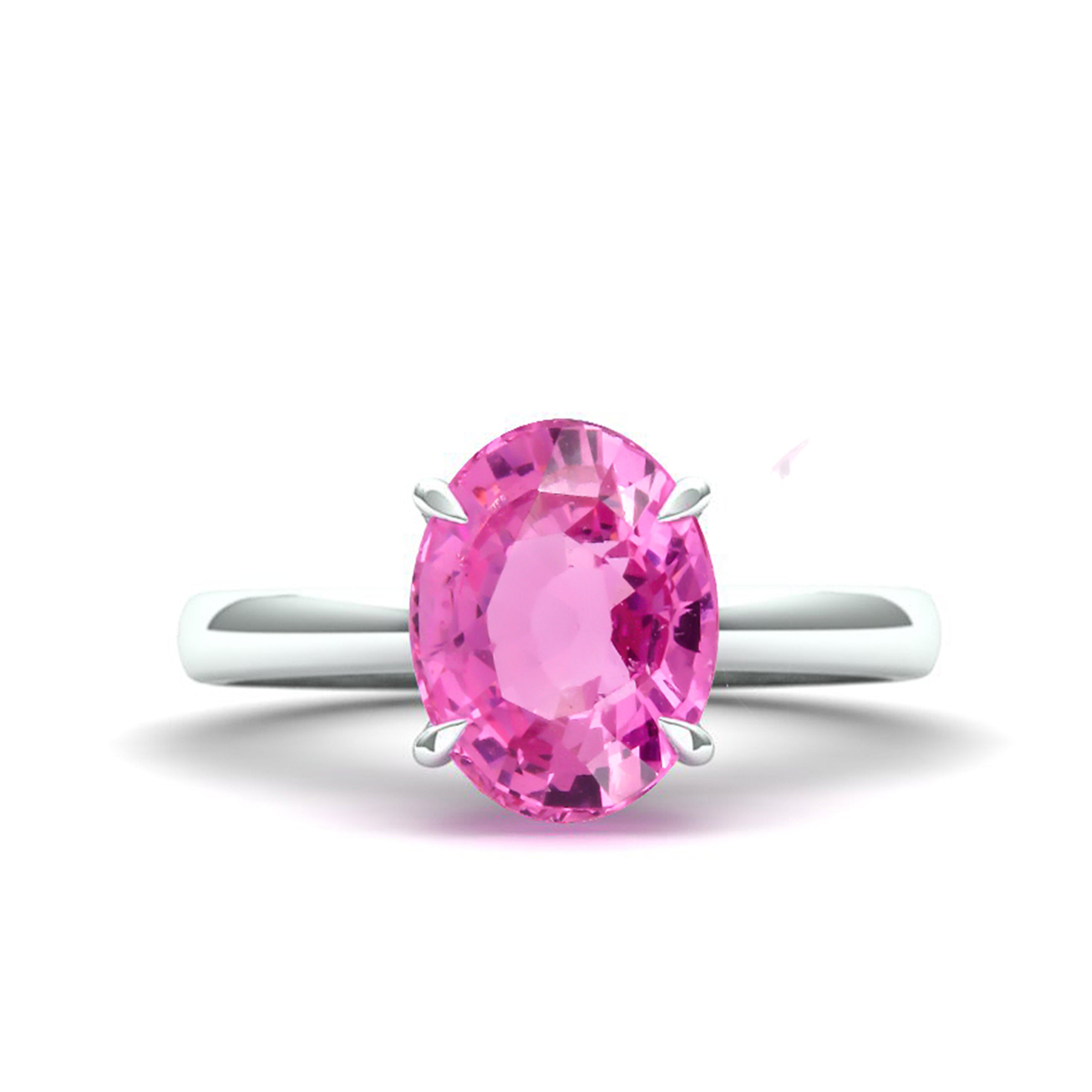 1.5 Carat 'Natural & Untreated' Vivid Pink Spinel Ring