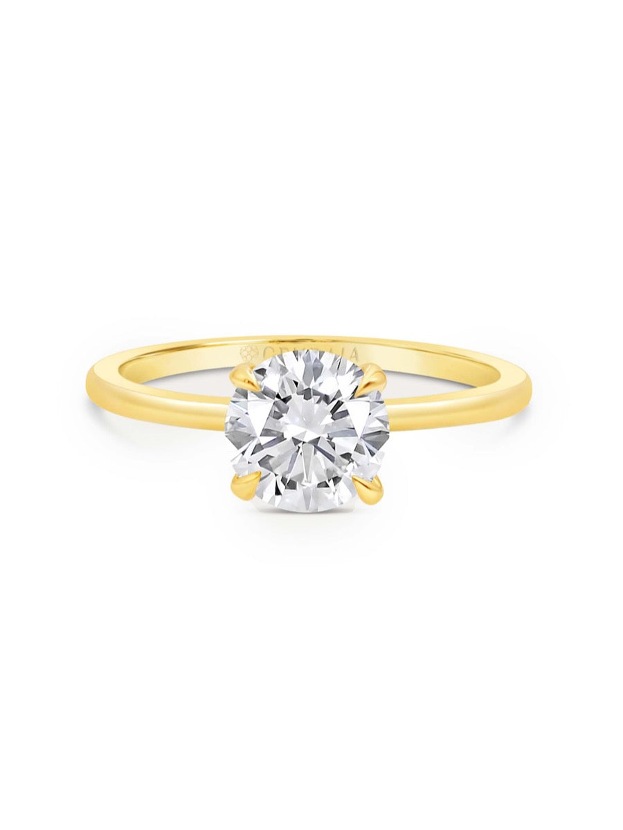 Whisper Thin Diamond Solitaire Ring