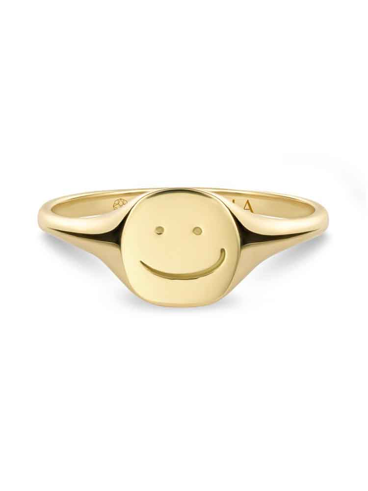 Smiley Signet Ring